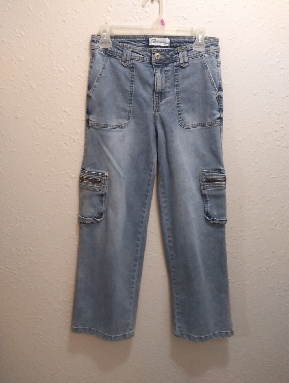 Celebrity Pink Cargo Zip Wide Leg Jeans
